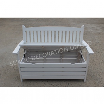 Home Wooden Storage Bench with Open Seat