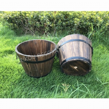 garden flower pot plan barrel