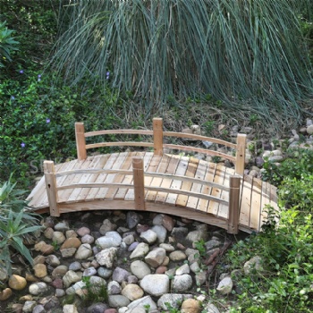 5 ft Wooden Bridge for garden and yard