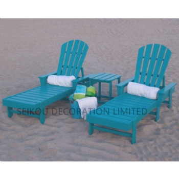 HDPE Beach Lounge Chaise Garden Lounge