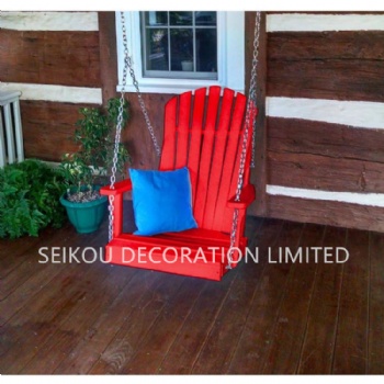 Patio HDPE single seat porch swing