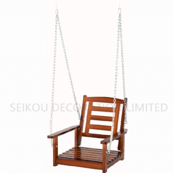 Patio Wooden Single Seat Porch Swing