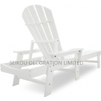 HDPE Beach Lounge Chaise Patio Lounge Bench
