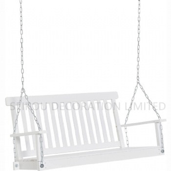 Patio Wooden Double Seat Porch Swing