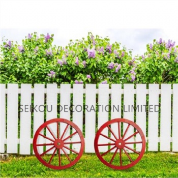 Vintage Wooden Wagon Wheel for Decoration